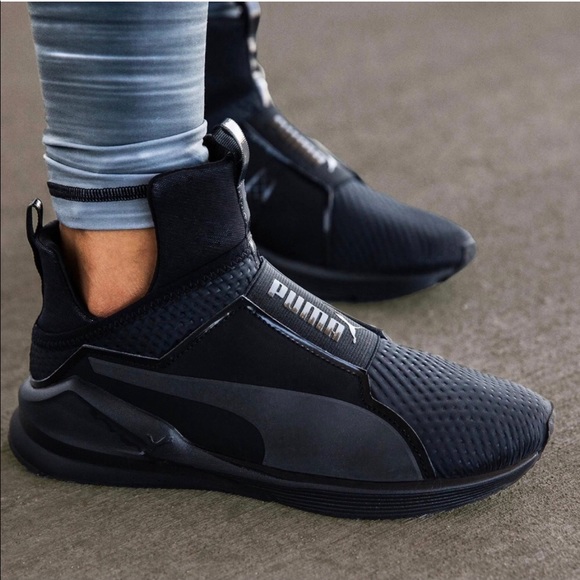 puma fierce quilted black